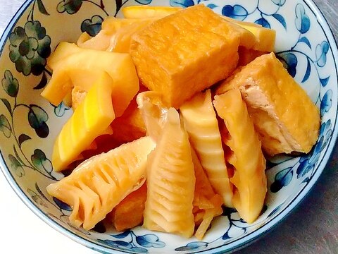 作り置き、破竹と厚揚げの煮物